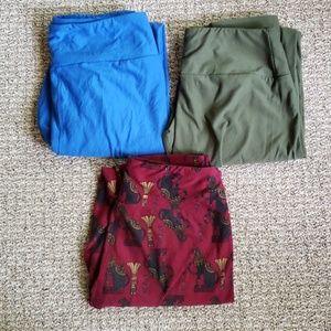 3 Pair Lularoe OS Leggings